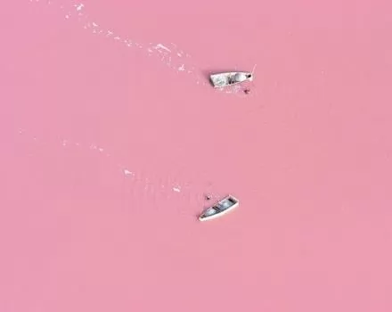 صور - بحيرة وردية رائعة و غريبة !!! بحيرة (ريتبا أو روز)