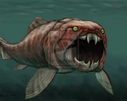 صور - سمكة الدنكيلوستيوس المرعبة-من عجائب المخلوقات البحرية المنقرضة