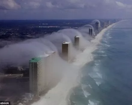صور - ظاهرة طبيعية مذهلة : سحب كالأمواج تجتاح سواحل فلوريدا (صور و فيديو)
