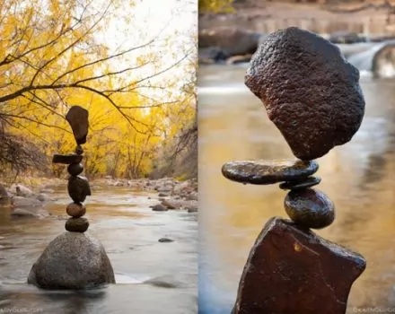 صور - منحوتات مدهشة من الأحجار للفنان مايكل غراب