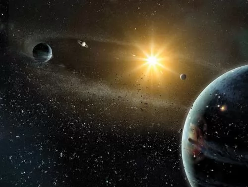 صور - اكتشاف نظام شمسي يشبه النظام الشمسي الخاص بنا