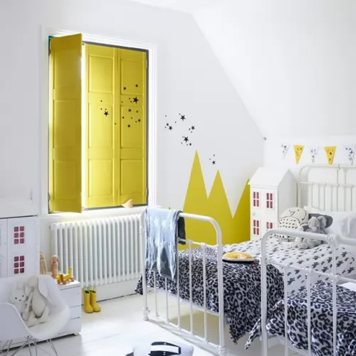صور - كيف تصبح غرف نوم الاطفال مبهجة و مشرقة ببعض الطلاء ؟