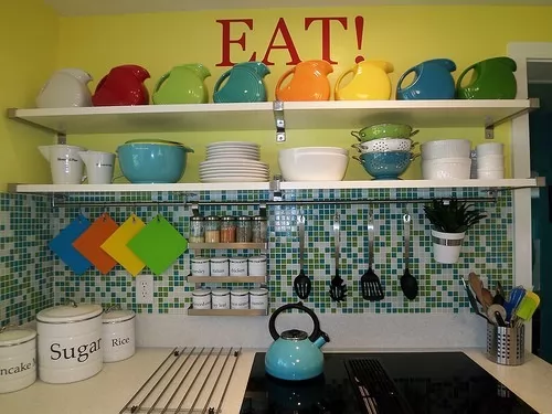 صور - افكار لتزيين المطبخ بالالوان المبهجة و المنعشة