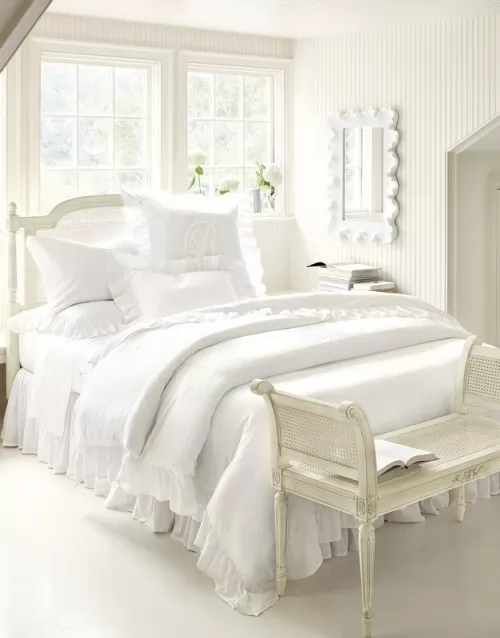 صور - ديكورات غرف نوم بيضاء رائعة الجمال