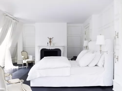 صور - ديكورات غرف نوم بيضاء رائعة الجمال