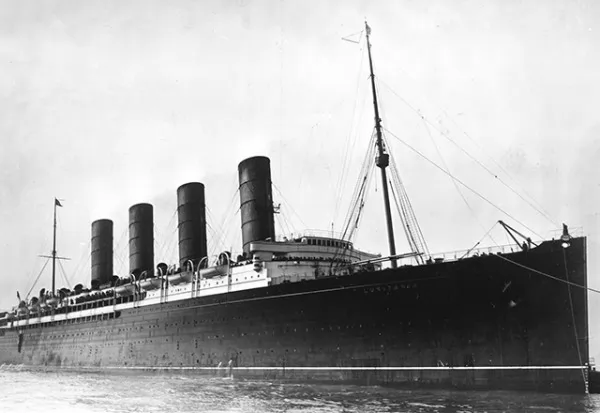 صور - ما قصة غرق سفينة لوسيتانيا التى اشعلت الحرب العالمية الاولي ؟