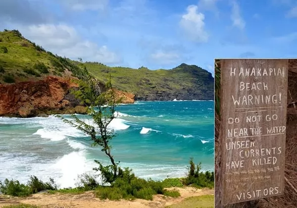هاناكابياي بيتش من اخطر شواطئ العالم