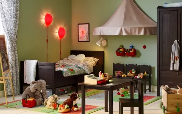 ديكورات غرف نوم اطفال 2018 مبهجة ومرحة باستخدام الالعاب