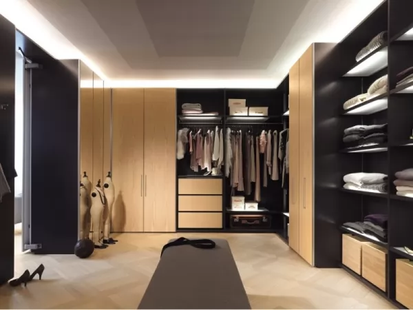 غرفة لتخزين الملابس احدى طرق ترتيب غرفة النوم