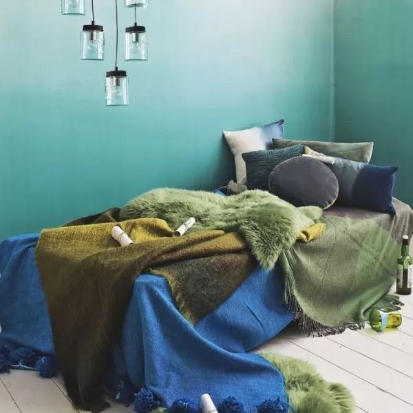 الوان غرف النوم الخضراء